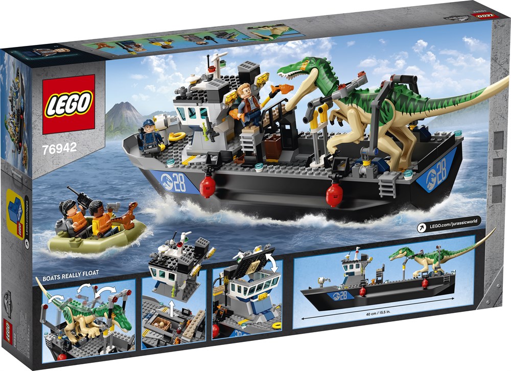 LEGO 76942 Baryonyx-dinosaurflugt i båd