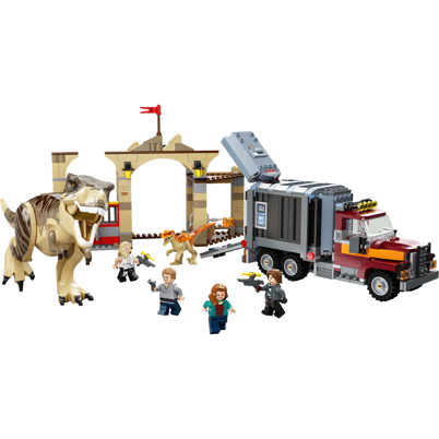 LEGO Jurassic World 76948 T. rex og atrociraptor på dinosaurflugt