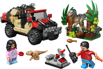 LEGO Jurassic World 76972 Offroad-flugt fra raptor