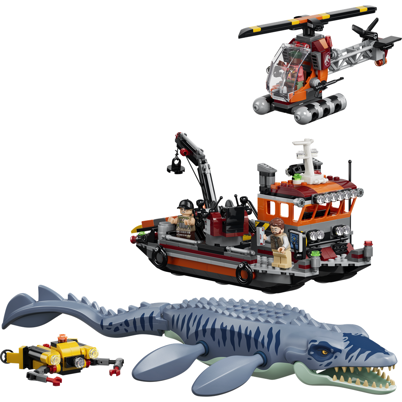LEGO Jurassic World 77983 Mosasaurus-dinosaurens bådangreb