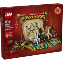 LEGO Chinese New Year 80119 Lærred med galoperende heste