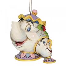 Disney Jim Shore A21431 <BR> Mrs Potts & Chip Hanging Ornament