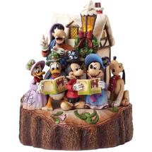 Disney Jim Shore 4046025 <BR> "Holiday Harmony" <BR> Carved by Heart Caroling
