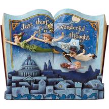 Disney Jim Shore 4049643 <BR> Off to Neverland <BR> Peter Pan Storybook