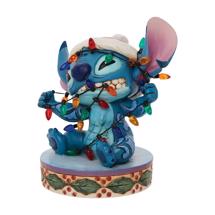Disney Jim Shore 6010872 <BR> Stitch wrapped in lightsH