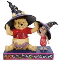 Disney Jim Shore 6016595 <BR> Winnie the Boo (Pooh & Piglet Witch Hats)