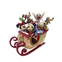 Disney Jim Shore 6016883 <BR> Mickey & friends sled