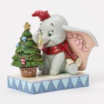 Disney Jim Shore 6016889 <BR> Dumbo with christmas tree