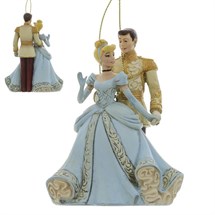 Disney Jim Shore 6017549 <BR> Cinderella & Prince Hanging Ornament