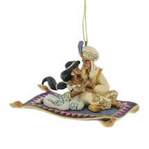 Disney Jim Shore 6017550 <BR> Aladdin & Jasmine Hanging Ornament