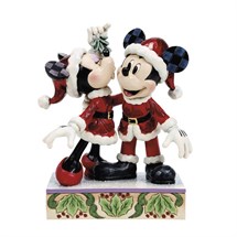 Disney Jim Shore 6018709 <BR> Mickey & Minnie Mistletoe