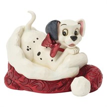 Disney Jim Shore 6018719 <BR> Dalmatians Santa Hat Mini